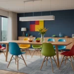 lot de 4 chaises couleurs différentes