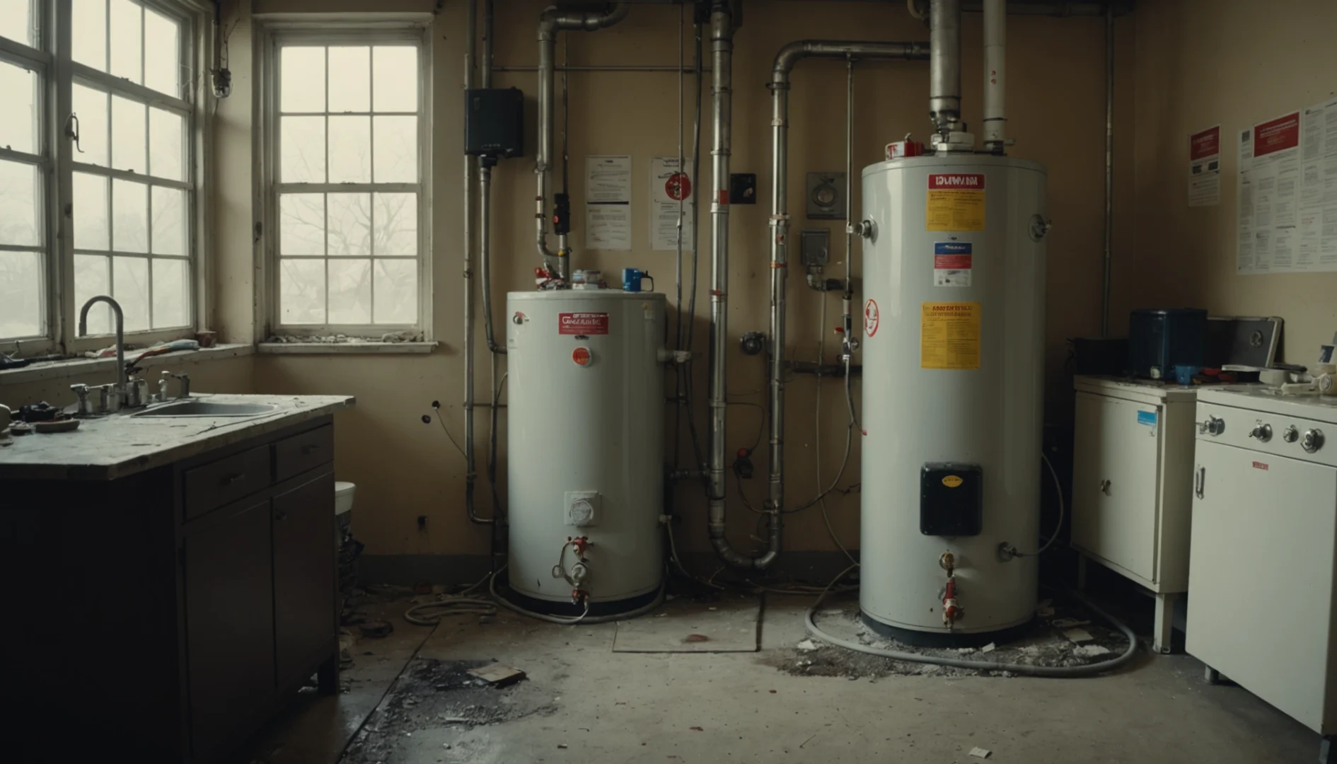chauffe-eau qui explose par le haut