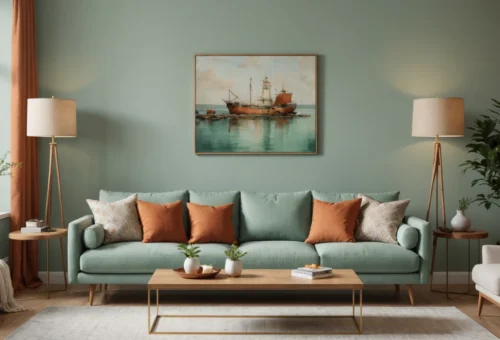 couleur complémentaire vert d'eau