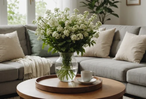 plantes avec petites fleurs blanches