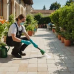 nettoyant terrasse javel