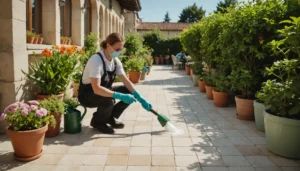 nettoyant terrasse javel