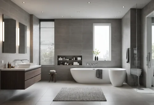 carrelage dans une salle de bain