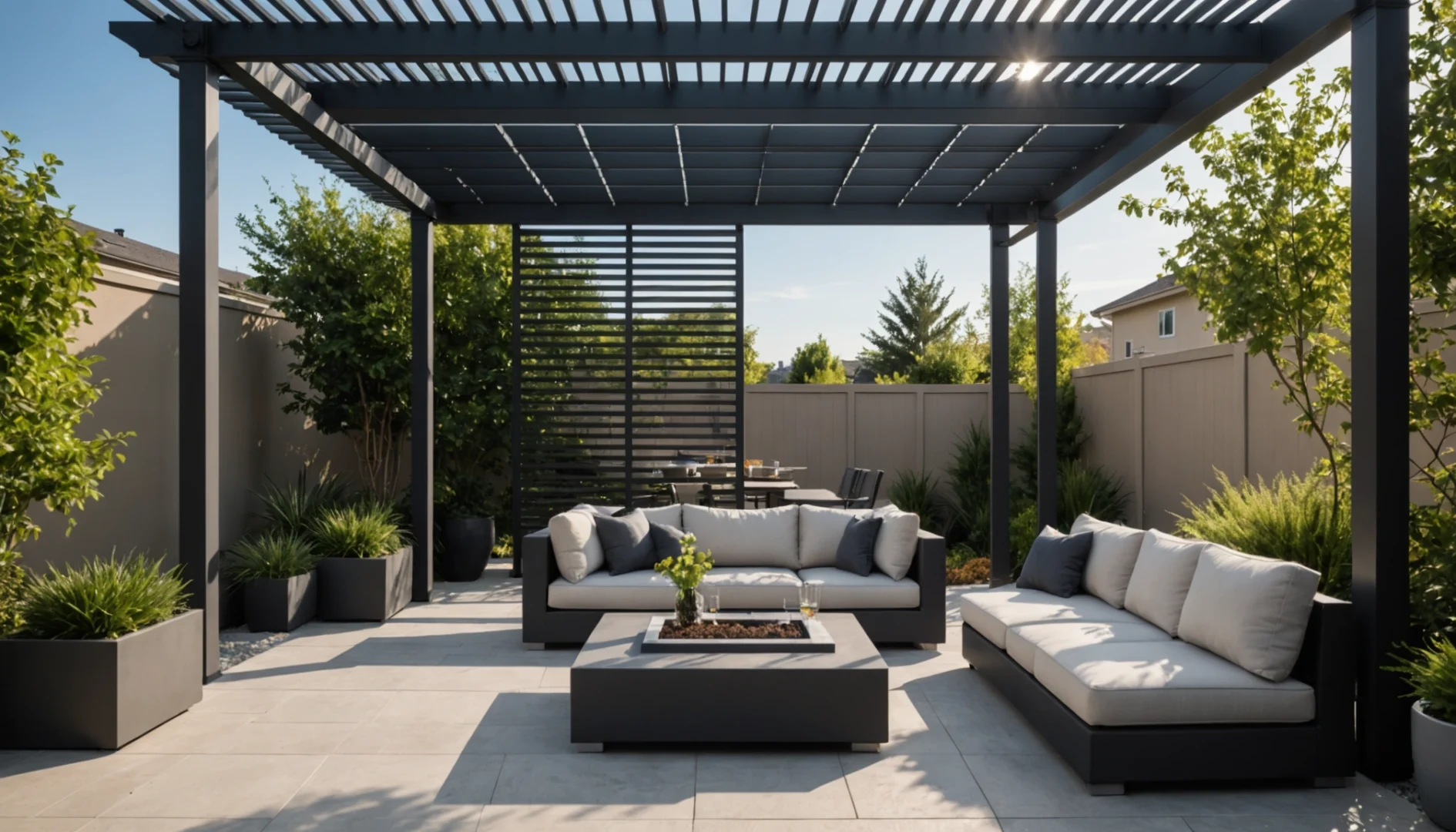 Créer un espace extérieur confortable toute l’année grâce à la pergola en aluminium