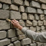 consolider un mur en pierre qui penche