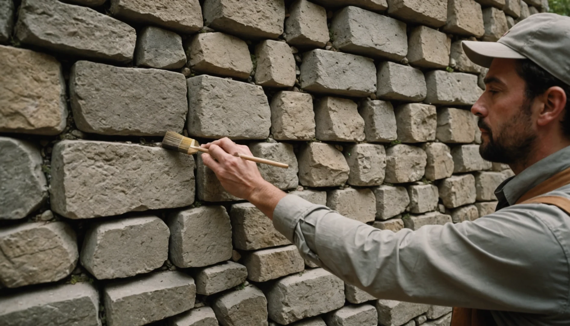 consolider un mur en pierre qui penche