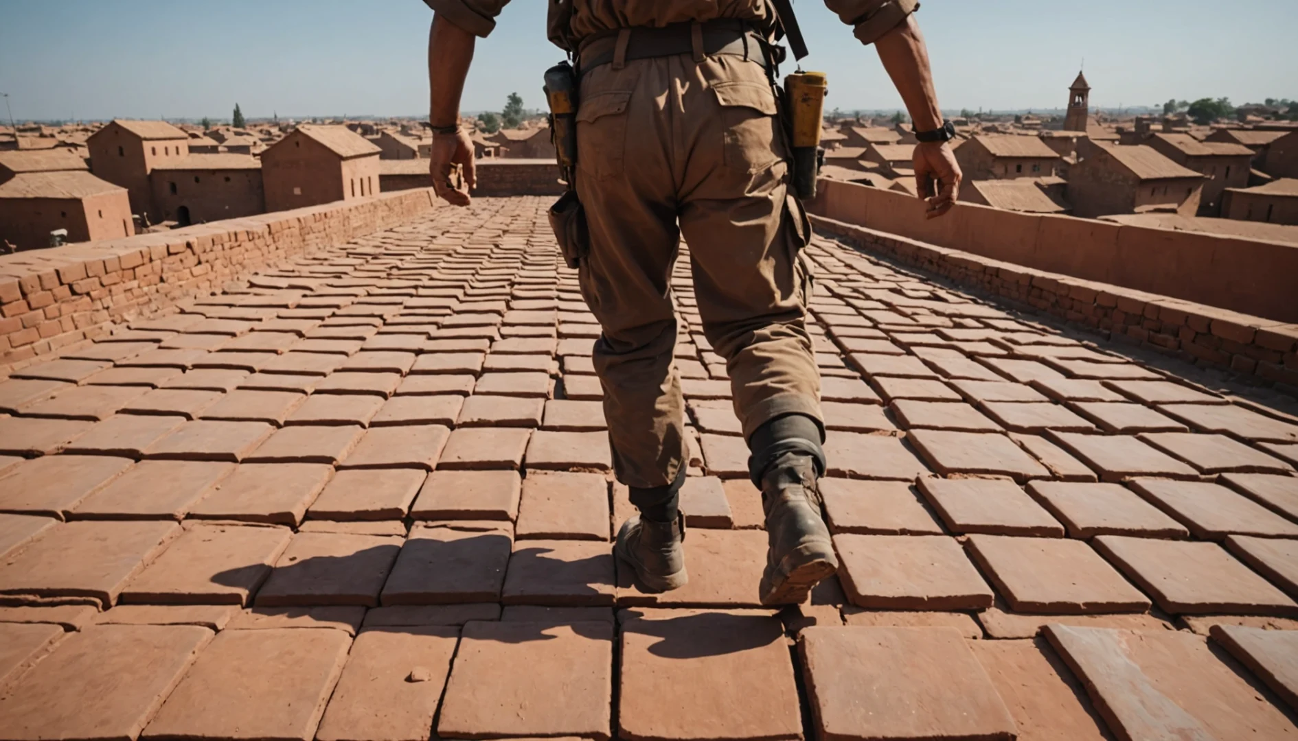 comment marcher sur un toit en tuile