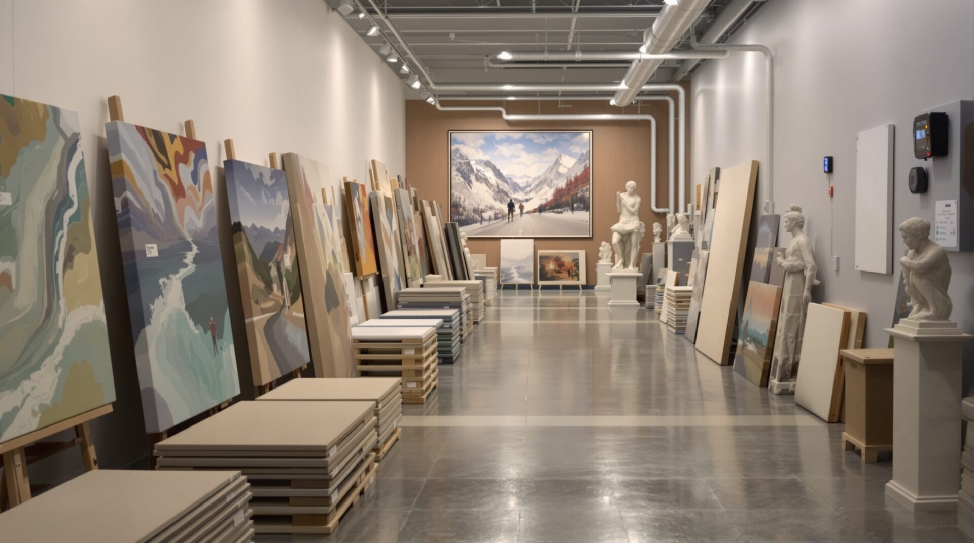 stockage oeuvres d'art