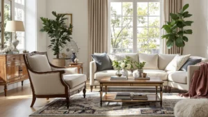 melange meubles anciens et modernes