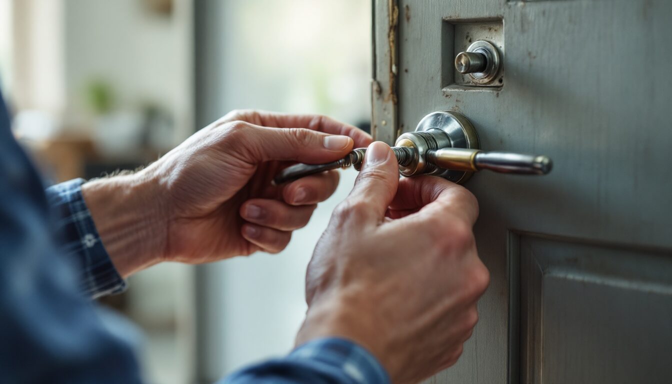 changement serrure porte d'entrée