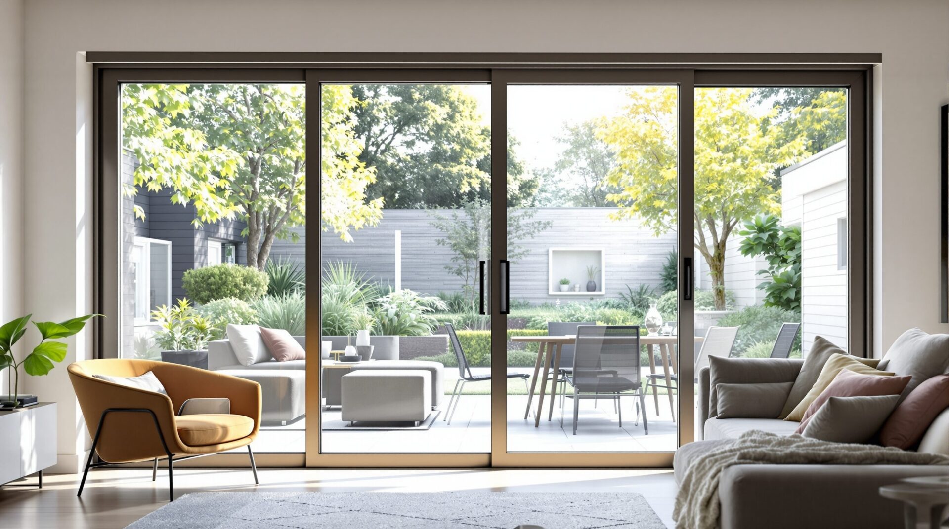 baie coulissante vitrée