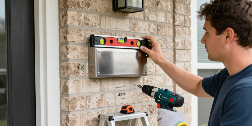 Bricolage déco : installer soi-même sa nouvelle plaque de boîte aux lettres